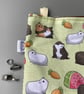 Guinea pigs hanging hay bag for guinea pigs. Cotton hay feeder. - Image 6