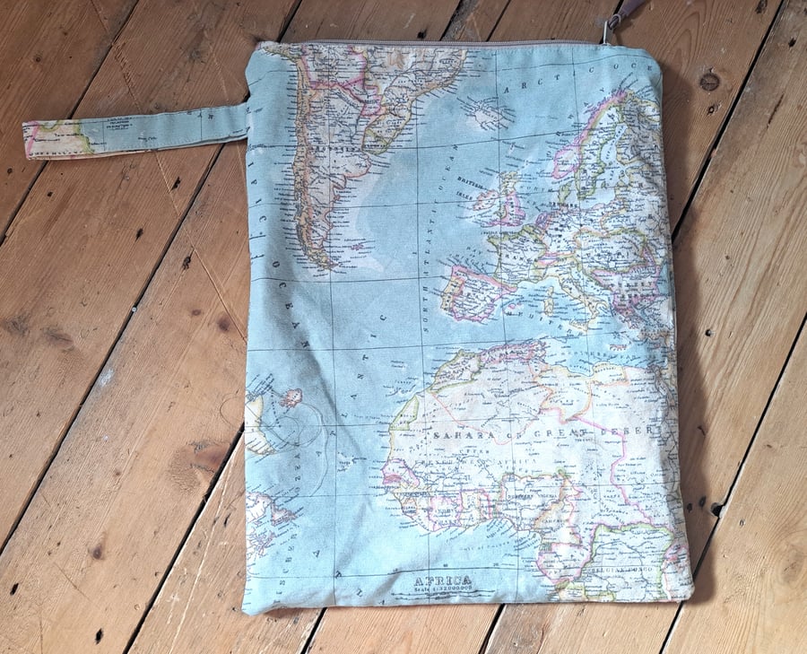 Reusable, sustainable wet bag for gym or swimming kit, laundry, baby clothes