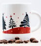 Xmas Coffee Mug Christmas Trees gifts for coffee lovers addicts secret santa   - Image 8
