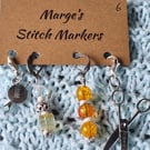 Stitch marker charms