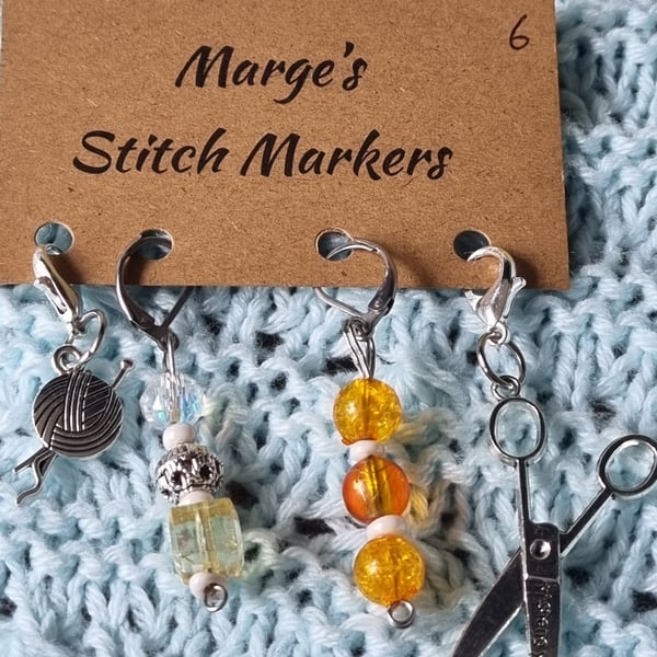 Stitch marker charms