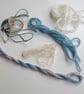 Saphire Blue Slow Stitching kit - upcycled and zero waste textiles  - Image 8