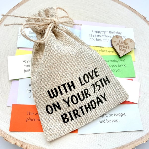 75th Birthday Keepsake Quote Gift, 31 Quotes, Turning 75 Milestone Present 