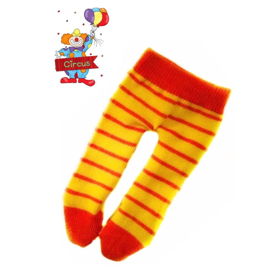 Reduced -Yellow and Orange Striped Tights
