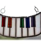 SOLD Piano Suncatcher Stained Glass  Keyboard Keys Music Handmade - Image 5