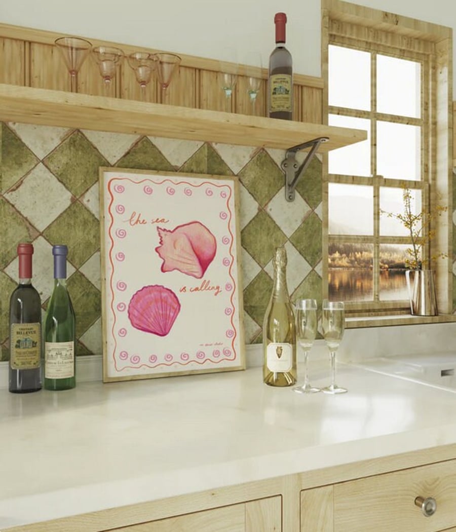 The Sea is Calling Art Print Poster