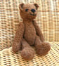 Handmade 8" Ginger Brown Teddy Bear knitted in 100% Wool - Image 4