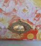 Handbag Style Gift Box - Orange, Yellow and Pink Blooms with Golden Highlights  - Image 3