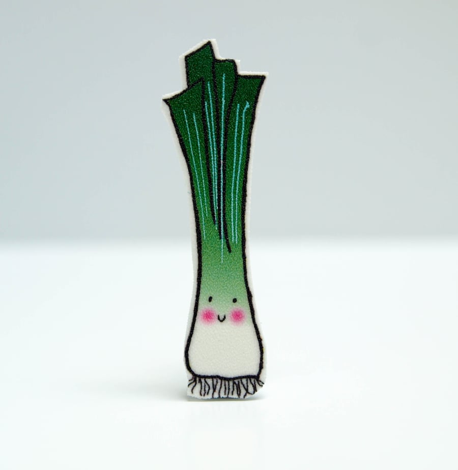 Welsh Leek Brooch