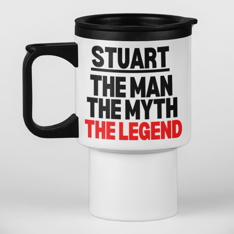 Personalised The Man The Myth The Legend Travel Mug Boyfriend Dad Gift