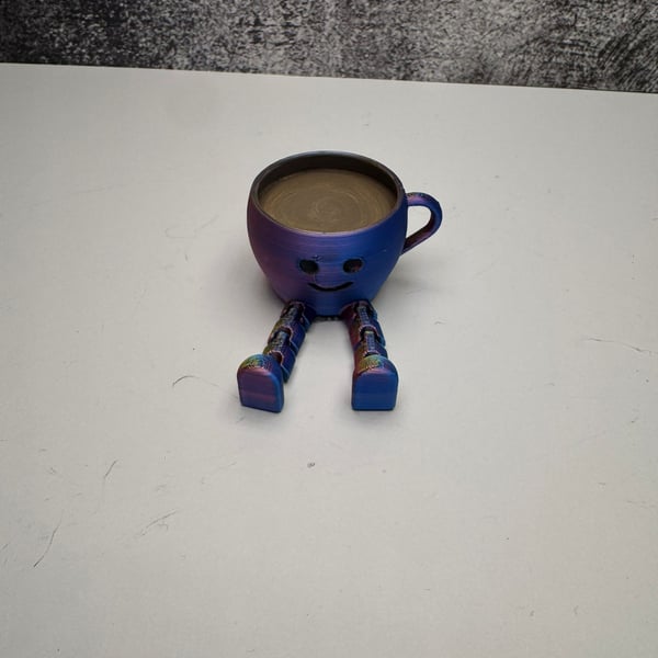 Articulated Cute Coffee Cup Buddy - 50 - 60 - 30mm