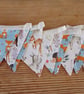 Handmade mini bunting in an animal theme.