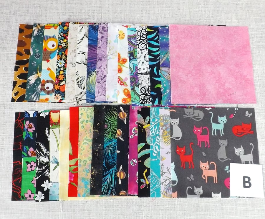 Charm Pack, 30 pieces. Pack B