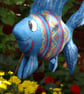 Felted Wool Decorative Fish Pillow - Image 1