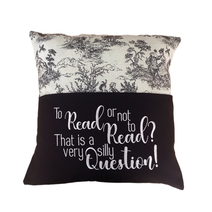 Vintage Book Cushion, Shakespeare themed cushion, book cushion, reading pillow, 
