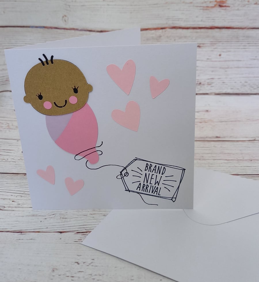 New Baby Card, New Arrival, Congratulations Card, Cute New Baby Card