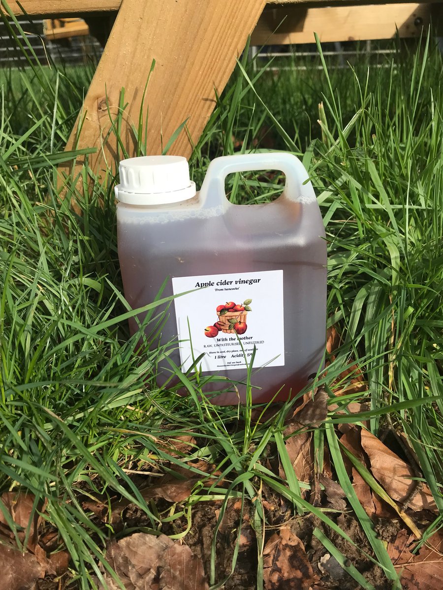 Apple cider vinegar “with the mother”