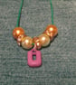 Children's 'U' Initial Necklace - Image 2