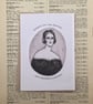 Mary Shelley - Illustrated Card - Art Card - Gothic Card - Image 1