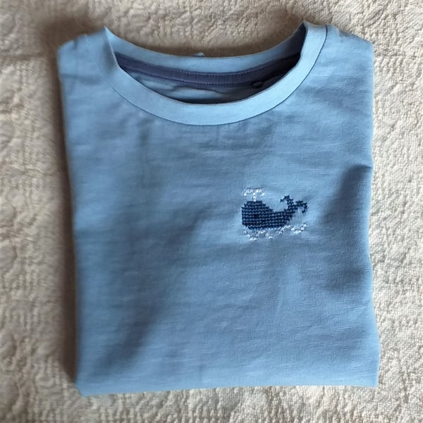 Whale T-shirt age 18 months - 2 years