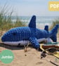 Shannon the Shark Crochet Pattern, Jumbo Shark Amigurumi Pattern - Image 1