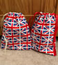 British flag themed drawstring cotton pouch bags - Image 2
