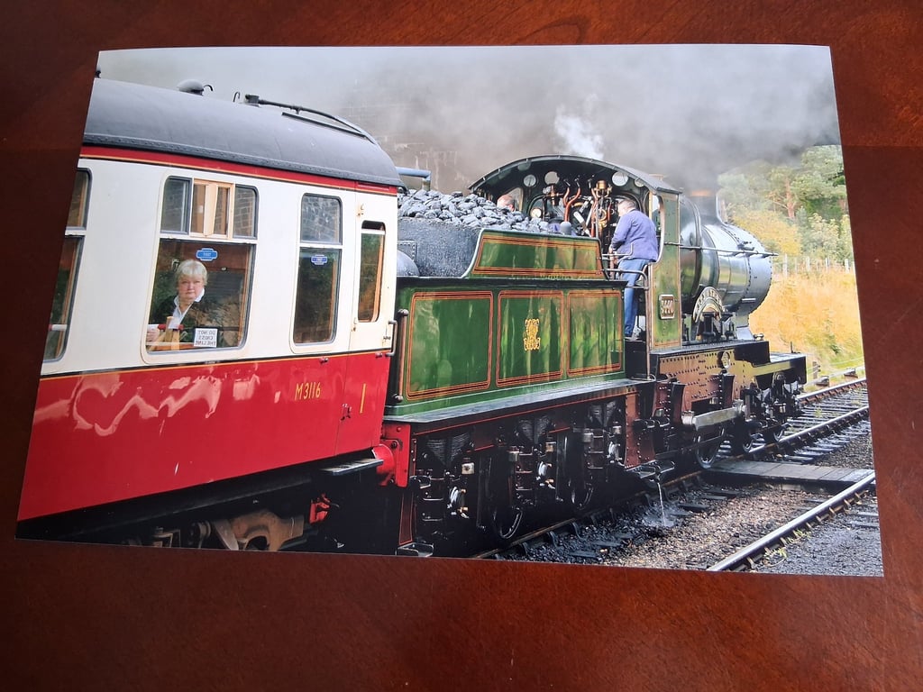 STEAM TRAIN PHOTOGRAPH - 12x8