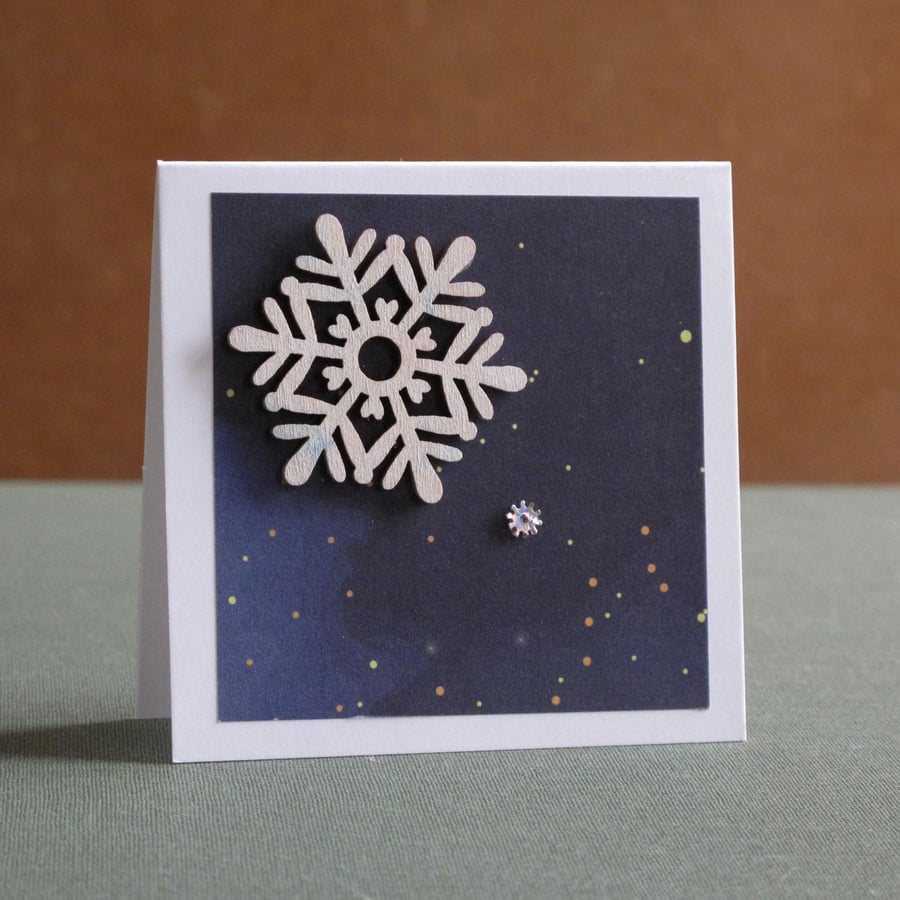 Unique Hand Made Christmas Card with Envelope