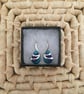 Wave Drop Earrings in Peacock Colours - Image 2