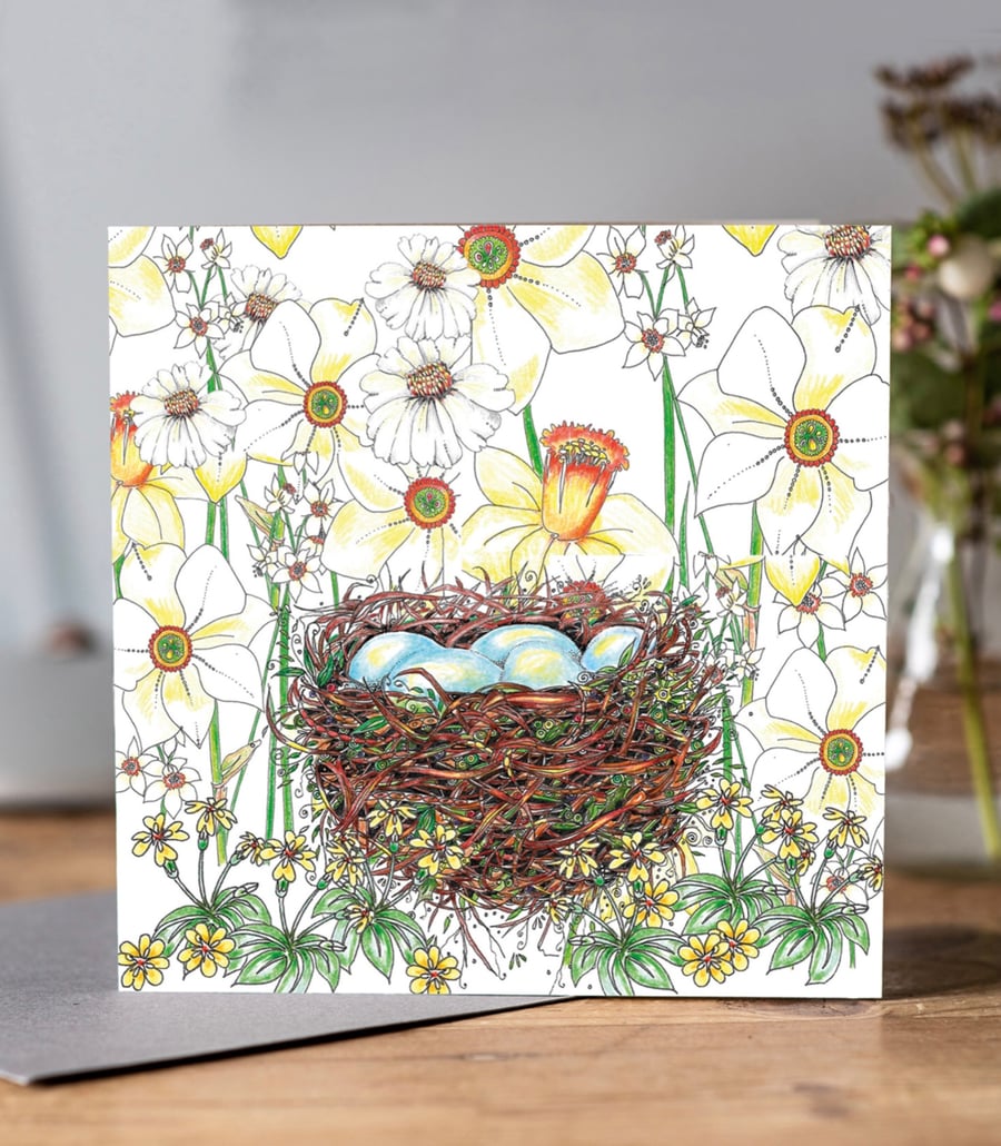 Easter Nest Greeting card 
