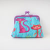 Pretty Kitty Fabric Credit Card/Coin Purse