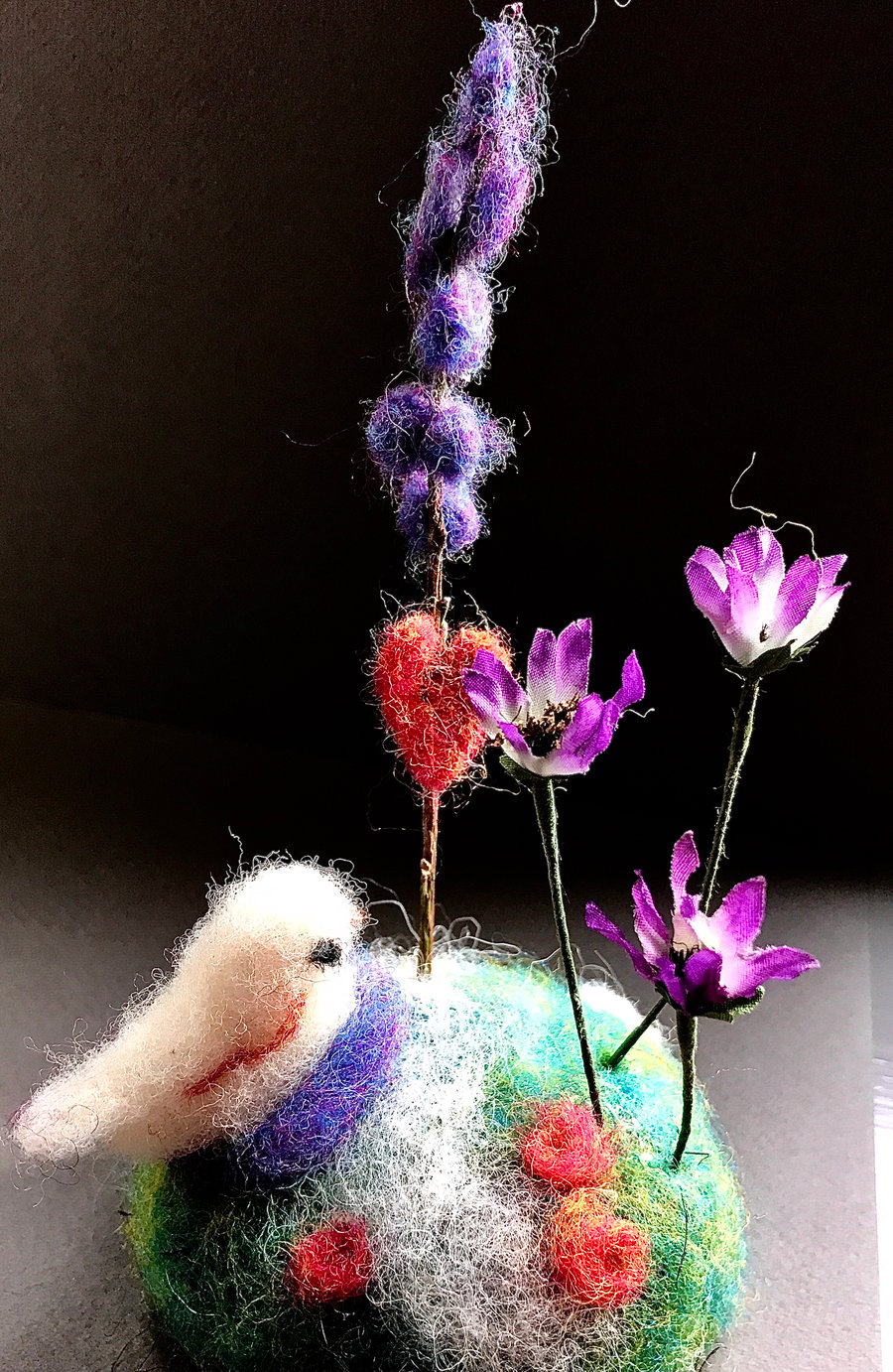 Needle felted spring gift 