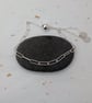 Recycled Sterling Silver Adjustable Long Link Sparkle Chain Bracelet - Image 1