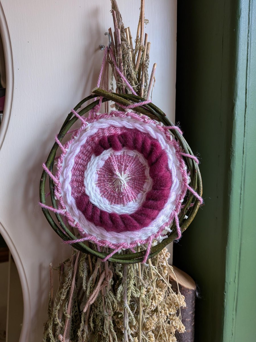 Hand Woven Rustic Circular Wall Hanging