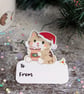 Cat Christmas Stick On Gift Labels - Adhesive Gift Tag Stickers - Monty & Mabel - Image 5