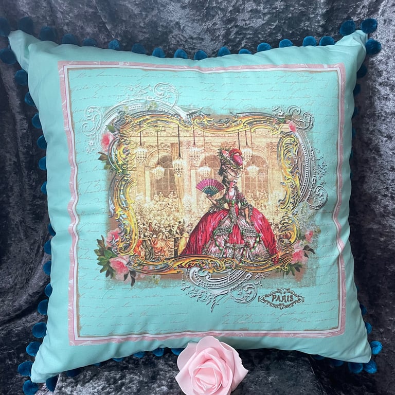 Library - Marie Antoinette  cushion cover by Carolee Crafts  PB11 - 0003