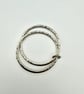 Sterling Silver hammered Bangle. Handmade & Hallmarked - Image 2