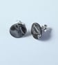 Earrings CHOOSE Designs Ceramic round stud,, sterling silver posts 3 UK Post - Image 1