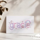 Personalised watercolour name prints 