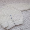 14" Newborn Knots Patterned Cardigan