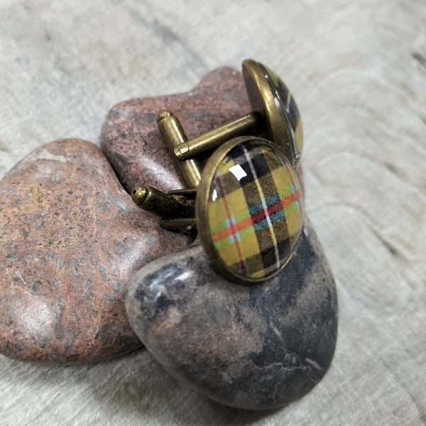 Cornish Tartan cufflinks