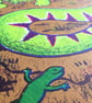 Tatzelwurm, 5-colour screen print - Image 4