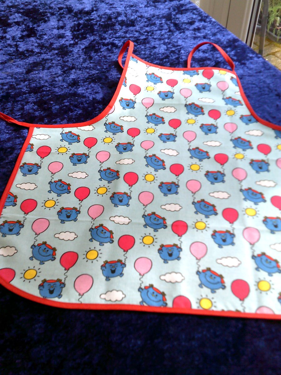 Little Miss Giggles with Balloons Baby Apron