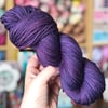 Hand Dyed Yarn: DK Merino Nylon - Plum. Sock Yarn  