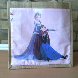 Elsa & Anna Medium Jute Bag