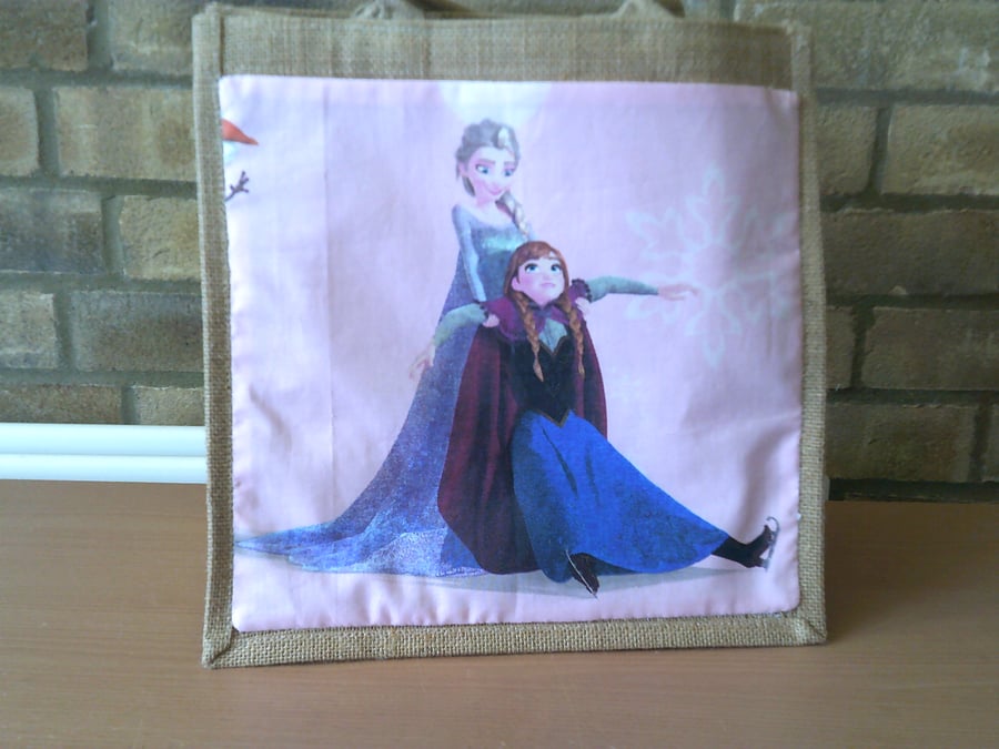 Elsa & Anna Medium Jute Bag