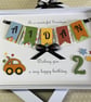 Personalised Handmade Grandson Birthday Card 1st 2nd Any Age Son Boxed Keepsake - Image 4