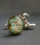Personalised Bronze Cufflinks, Eighth Anniversary Gift for Him - Image 6