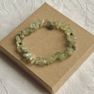 Prehnite stretchy bracelet