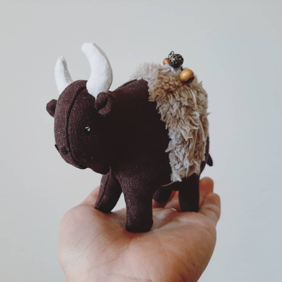 Bison, Soft Sculpture, Rowan